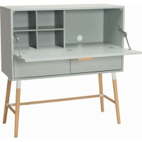 Cyan Customizable Exquisite Modern Flip Locker Office desk wood