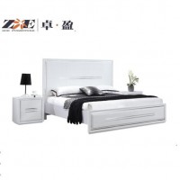 Italian European  market modern king size panel bed