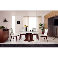 Marble Crystallization Powder Wood Dining Table Sets, new classic dining sets