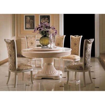 Classic fremch style round dining table with LAZY SUSAN