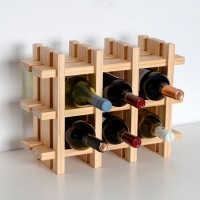 Wood Wine Rack Standing Design